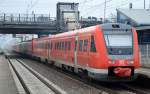 Der Nachschuss vom Vierergespann RegioSwinger der DB Regio am 21.01.15 hinten dran 612 054 vorne dran 612 618, Berlin-Hohenschönhausen.