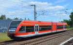 RB12 nach Templin Stadt mit 646 011-6 am 12.06.14 Mühlenbeck/Mönchmühle Richtung Oranienburg.