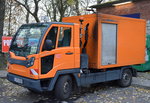 Modernes Multicar Typ M31 B mit Aubau der Hako (Hochdruckreiniger)der Fa.REINEX im Auftrag der DB am 11.11.16 Bf. Berlin-Wuhlheide.