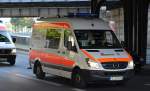 Die Johanniter vom Regionalverband Berlin mit einem MB Sprinter Rettungsfahrzeug am 03-10-15 Berlin-Schöneberg.