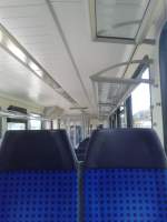 Innenansicht eines Stadler-Flirts am 13.08.2012 in Lietzow