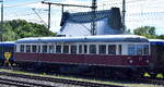 Cargo Logistik Rail-Service mit ihrem Verbrennungstriebwagen  DTW 10  (NVR:  95 80 0301 035-1 D-CLR ) BJ.1951 Maschinenfabrik Esslingen anscheinend zur Bereitstellung irgendwo f�r Sonderfahrten am 18.05.26 H�he Bahnhof Magdeburg-Neustadt.