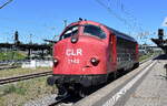 Cargo Logistik Rail-Service mit ihrer NoHAB   My 1142  (NVR:  92 80 1227 005-6 D-CLR ) im eiligen Tempo am 27.05.26 Durchfahrt Bahnhof Dessau Hbf.