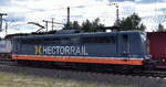 Hector Rail (Germany) GmbH, Bochum mit ihrer  162.004 , Name:  Fitzcarraldo  (NVR:  91 80 6151 057-7 D-HRDE ) am 10.07.25 Höhe Bahnhof Magdeburg Hbf.