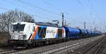 TRIANGULA Logistik GmbH, Gelenau/Erzgebirge [D] mit der geleasten northrail Vectron Dula Lok  248 018  [NVR-Nummer: 90 80 2248 018-4 D-NRAIL] und einem Ganzzug Schüttgutwagen mit Schwenkdach am