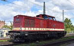 CLR - Cargo Logistik Rail-Service GmbH, Barleben-Ebendorf mit ihrer V 100  202 327-3  [NVR-Nummer: 92 80 1203 227-4 D-CLR] am 23.09.25 Höhe Bahnhof Magdeburg-Neustadt.
