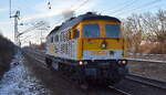 LEG - Leipziger Eisenbahnverkehrsgesellschaft mbH, Delitzsch mit der von der SGL - Schienen Güter Logistik GmbH angemieteten Ludmilla  V 300.18 , Name:  Peter N.  [NVR-Nummer: 92 80 1232 446-5 D-SGL] am 19.02.26 Durchfahrt Bahnhof Berlin-Hohenschönhausen.