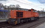 Northrail GmbH, Hamburg [D] mit ihrer Mak G 1206 Lok [NVR-Nummer: 92 80 1275 868-8 D-NRAIL], aktueller Mieter? am 26.03.26 Durchfahrt Bahnhof Berlin-Hohenschönhausen.