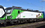 SETG - Salzburger Eisenbahn Transport Logistik GmbH, Salzburg [A]mit der geleasten ELL Vectron 193 919  [NVR-Nummer: 91 80 6193 919-8 D-ELOC] + Holzhackschnitzelzug am Haken der Doppeltraktion  193