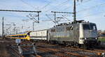 RailAdventure GmbH mit ihrer  111 082-4  (NVR:  91 80 6111 082-4 D-RADVE ) mit der Überführung von einem  Coradia Stream Elektotriebzug der NS - Nederlandse Spoorwegen N.V.
