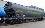 Ein weiterer riesiger Schüttgutwagen mit Schwenkdach zum Transport von Getreide (TRANSCEREALES) vom französischer Hersteller Titagarh Wagons AFR S.A.