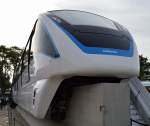 Bombardier präsentiert die spurgebundene, automatisierte Einschienenbahn INNOVA Monorail APM 300, ältere Systeme sind schon weltweit auf einigen Flughäfen im Einsatz als fahrerlose voll