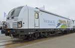 Seit 24 09.14 nun endlich und reichlich verspätet offiziell in Deutschland zugelassen, die Diesel-Vectron DE 247 001 von Siemens auf der Inno Trans Berlin stand auch vor zwei Jahren schon auf der Inno Trans, 24.09.14
