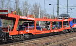 Hier der PKW- Transportwagen für den neuen AutoReiseZug der BTE von Hamburg nach Lörrach mit österreichischer Registrierung mit der Nr.