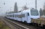 Einer nach dem anderen werden im Moment aausgeliefert, die neuen FLIRT für die DB REGIO Region Südwest Trier,diesmal war der Triebzug 429 622-4 dran der von hvle V160.9 am 12.11.14