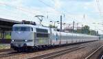 Ein echtes Highlight am späteren Nachmittag und völlig überraschend kam die Railadventure 103 222-6 mit einer Talgo-Nachtzuggarnitur durch den Bhf.