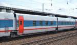 Eine von den in Russland (RZD) georderten Nachtzug Talgo-Garnituren bei der Überführung durch 103 222-6 Railadventure erstmal nach Berlin Warschauer Str.