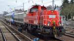 Das Highlight, die northrail 261 006-1 (92 80 1261 006-1 D-NRAIL) wahrscheinlich für railadventure im Einsatz mit der Überführung eines fabrikneuen polnischen zweiteiligen PESA Link