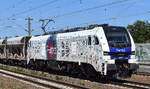 HHPI - Heavy Haul Power International GmbH, Erfurt [D] mit der geleasten ELP Eurodual Lok  20-01  [NVR-Nummer: 90 80 2159 201-3 D-ELP] und einem Baustoffsch�ttgutzug am 24.06.26 H�he Bahnhof Luckenwalde.