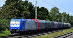 VPS - Verkehrsbetriebe Peine-Salzgitter GmbH, Salzgitter [D] mit der geleasten ATLU Lok  5612/185 514-7  [NVR-Nummer: 91 80 6185 514-7 D-ATLU] und einem Coil-Transportzug am 07.08.25 Höhe
