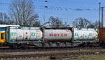 Drehgestell-Containertragwagen vom Einsteller MFD Rail GmbH im Einsatz für die polnische PCC Intermodal S.A.
