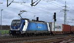 ČD Cargo a.s., Praha [CZ] mit ihrer  388 006-9  [NVR-Nummer: 91 54 7388 006-9 CZ-ČDC] und einem Containerzug am 24.02.26 Höhe Bahnhof Rodleben.