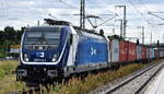 ČD Cargo Poland Sp. z o.o., Warszawa [PL] mit der neuen  388 042-4  [NVR-Nummer: 91 54 7388 042-4 CZ-CDC] und einem Containerzug am 16.06.26 H�he Bahnhof Lutherstadt-Wittenberg Hbf. 
