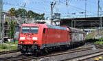 DB Cargo AG, Mainz [D] mit ihrer   185 219-3  [NVR-Nummer: 91 80 6185 219-3 D-DB] und einem gemischten G�terzug am 23.06.26 H�he Bahnhof Hamburg-Harburg.