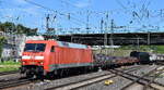 DB Cargo AG, Mainz [D] mit ihrer  152 066-7  [NVR-Nummer: 91 80 6152 066-7 D-DB] und einem gemischten G�terzug am 23.06.26 H�he Bahnhof Hamburg-Harburg.