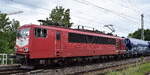 MAED - Maik Ampft Eisenbahndienstleistungen, Limbach-Oberfrohna mit ihrer   155 219-9 
[NVR-Nummer: 91 80 6155 219-9 D-MAED] und einem Getreidezug am 21.05.26 H�he Bahnhof Magdeburg-Neustadt.