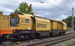 Speno International SA  Schienenschleifzug Typ RR 16 MS-6 „Rail Rectifier 16 MS“ mit niederländischer Registrierung mit der Nr.