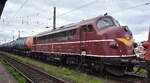 Cargo Logistik Rail-Service GmbH, Barleben (CLR) mit der Doppeltraktion NoHAB AA16  My 1142  (NVR:  92 80 1227 005-6 D-CLR ) +  My 1151  (NVR:  92 80 1227 009-8 D-CLR ) und einem Kesselwagenzug