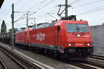 Hanse Bahn Nord GmbH, Glinde [D] (ELBECARGO Gruppe) mit der geleasten Akiem Lok  185 586-5  [NVR-Nummer: 91 80 6185 586-5 D-AKIEM] u.