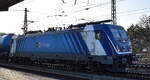 ČD Cargo a.s., Praha [CZ] mit ihrer  388 009-3  [NVR-Nummer: 91 54 7388 009-3 CZ-ČDC] und einem Kesselwagenzug am 26.02.26 Höhe Bahnhof Magdeburg-Neustadt.