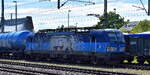 ČD Cargo a.s., Praha [CZ] mit ihrer Vectron  383 015-5  [NVR-Nummer: 91 54 7383 015-5 CZ-CDC] und einem Kesselwagenzug (f�r Dieselkraftstoff) am 18.05.26 H�he Bahnhof Magdeburg Hbf.