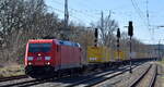DB Cargo AG, Mainz [D) mit ihrer  185 218-5  [NVR-Nummer: 91 80 6185 218-5 D-DB] mit dem CHL u.a.