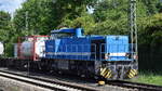 KRE - KombiRail Europe B.V., Rotterdam [NL] mit der geleasten northrail MaK G 1206 [NVR-Nummer: 92 80 1275 850-6 D-NRAIL] am Ende eines KLV-Zuges am 20.05.25 Höhe Bahnhof Hamburg-Harburg.