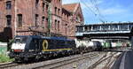 BRCE Dispo Lok  ES 64 F4-287  [NVR-Nummer: 91 80 6189 287-6 D-DISPO], aktueller Leasingnehmer? vielleicht TXL mit einem KLV-Zug am 23.06.26 H�he Bahnhof Hamburg-Harburg.