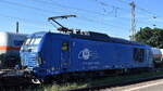 EGP - Eisenbahngesellschaft Potsdam mbH, Wittenberge [D] mit ihrer Vectron Dual Lok,  248 042  [NVR-Nummer: 90 80 2248 042-4 D-EGP] und einem KLV-Zug am 29.07.26 H�he Bahnhof Magdeburg-Neustadt.