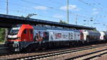 MEG - Mitteldeutsche Eisenbahn GmbH, Schkopau [D] mit der geleasten ELP Eurodual Lok  2159 239-3  [NVR-Nummer: 90 80 2159 239-3 D-ELP] und einem Zementstaubzug aus Rüdersdorf fährt zur