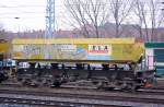Sch�ttgutkippwagen vom �sterreichischen Wageneinsteller Industriewaggon AG aus Wien eingestellt in Deutschland mit der Nr.