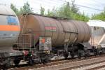 Ein Kesselwagen vom Wageneinsteller NACCO mit der Nr.