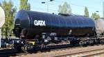 Frisch lackierter Heizoelkesselwagen vom Einsteller GATX mit der Nr.33 RIV 80 D-GATXD 7978 314-2 Zaes am 01.10.15 Bhf.