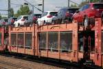 Gelenkwagen f�r den KFZ-Transport eingestellt vom Wageneinsteller STVA in Frankreich mit der Nr.
