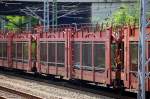 Franz�sische KFZ-Transportwageneinheit vom Wageneinsteller STVA mit der Nr.