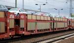 Franz�sische PKW-Transportwagen-Einheit vom Wageneinsteller STVA mit der Nr.