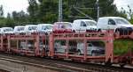 Franz�sische PKW-Transportwageneinheit vom Einsteller STVA mit der Nr.