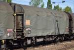 Französischer Drehgestell-Flachwagen mit Schiebeplane für Coiltransporte mit der Nr.