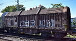�sterreichischer Drehgestell-Teleskophaubenwagen zum Coiltransport vom Einsteller  Rail Cargo Wagon - Austria AG 31 RIV 81 A-RCW 466 8 369-9 Shimmns in einem gemischten G�terzug am 29.07.26 H�he Bahnhof Magdeburg-Neustadt.
