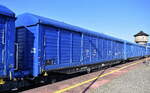 Polnische Schiebewandwagen der PKP Cargo, im Bild der Wagen mit der Nr.
